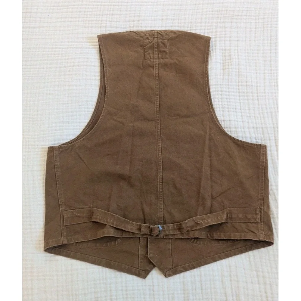Vintage Polo Ralph Lauren Sportsman Hunting Shooting Duck Canvas Vest USA Large